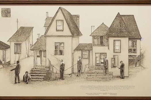 Real Estate. High quality 2d illustration