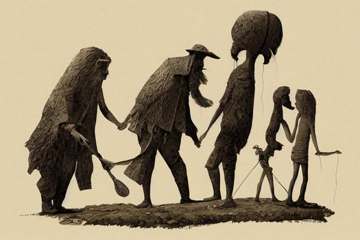 Anthropologist. High quality 2d illustration