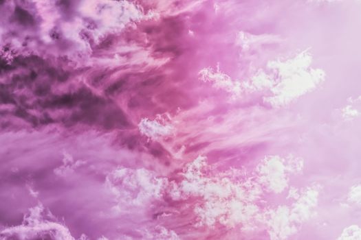 Magical dream, nature backdrop and spiritual holiday concept - Dreamy surreal sky as abstract art, fantasy pastel colours background for modern design