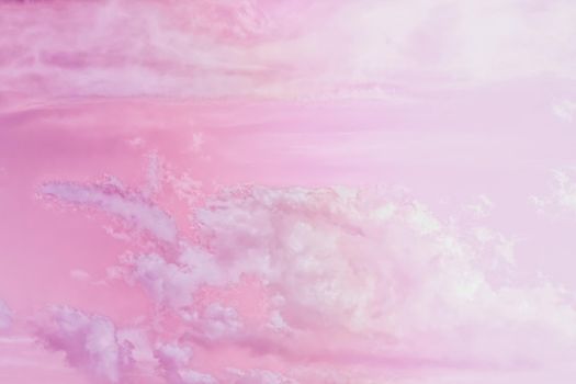 Magical dream, nature backdrop and spiritual holiday concept - Dreamy surreal sky as abstract art, fantasy pastel colours background for modern design