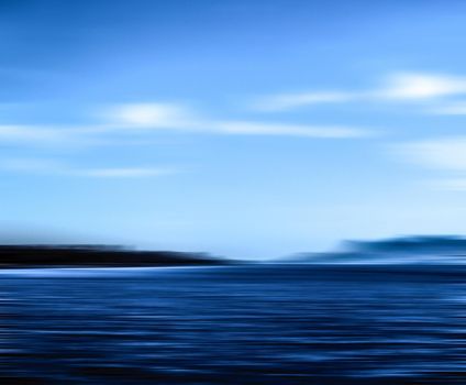 Coastal art, holiday destination and luxury travel concept - Abstract ocean wall decor background, long exposure view of dreamy mediterranean sea coast