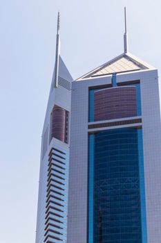 Dubai, UAE - 03.15.2021 Shot of Jumeirah Emirates towers
