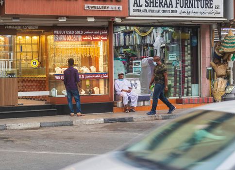 Dubai, UAE - 12.22.2021 - Busy streets of Satwa area.