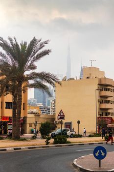 Dubai, UAE - 12.22.2021 - Busy streets of Satwa area.