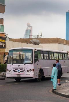 Dubai, UAE - 12.22.2021 - Busy streets of Satwa area.