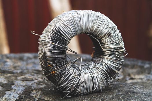 Copper wire. Copper coil. Decline in the value of the copper metal. The rise in price of copper waste. Collection point for ferrous and non-ferrous metals.