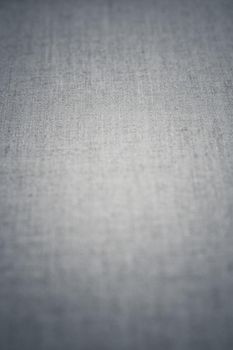 Textile material, natural surface and vintage decor texture concept - Decorative gray linen fabric textured background for interior, furniture design and art canvas backdrop