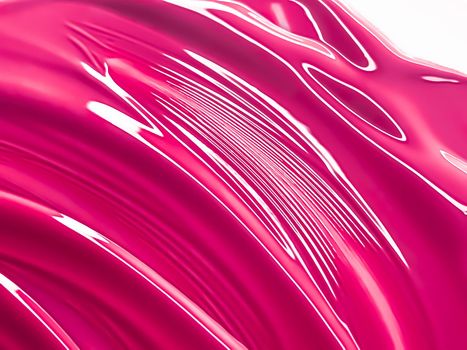 Glossy pink cosmetic texture as beauty make-up product background, cosmetics and luxury makeup brand design concept