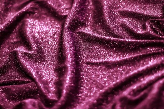 Luxe glowing texture, night club branding and New Years party concept - Pink holiday sparkling glitter abstract background, luxury shiny fabric material for glamour design and festive invitation