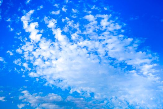 Sky with altocumulus clouds in Spain in summer