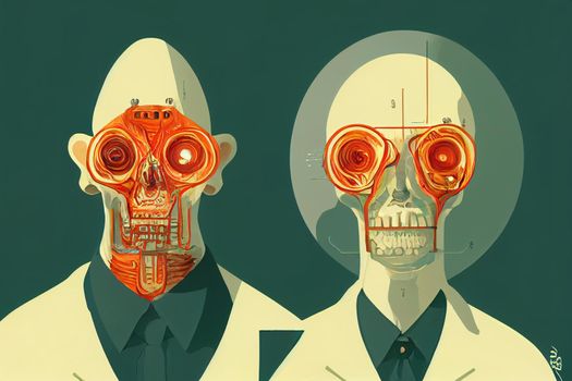 Biological Technicians ,Toon illustration V1 High quality 2d illustration
