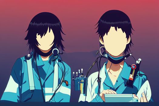 Calibration and Instrumentation Technicians ,Anime style illustration V1 High quality 2d illustration