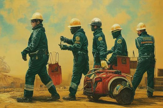 Compliance Officers, Except Agriculture, Construction, Health and Safety, and Transportation ,Painting style V1 High quality 2d illustration