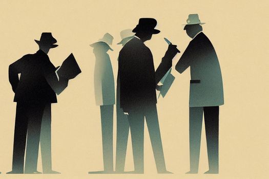 Claims Adjusters, Examiners, and Investigators ,Toon illustration V2 High quality 2d illustration