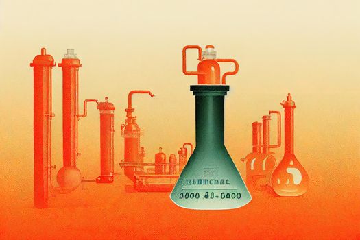 Chemical Equipment Tenders ,Toon illustration V1 High quality 2d illustration