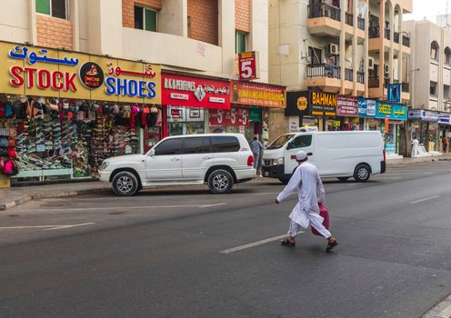 Dubai, UAE - 12.22.2021 - Busy streets of Satwa area.