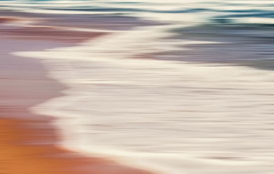 Coastal art print, holiday destination and luxury travel concept - Abstract sea background, long exposure view of dreamy ocean coast in summer