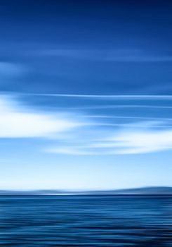 Coastal art, holiday destination and luxury travel concept - Abstract ocean wall decor background, long exposure view of dreamy mediterranean sea coast