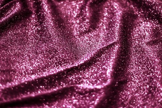 Luxe glowing texture, night club branding and New Years party concept - Pink holiday sparkling glitter abstract background, luxury shiny fabric material for glamour design and festive invitation