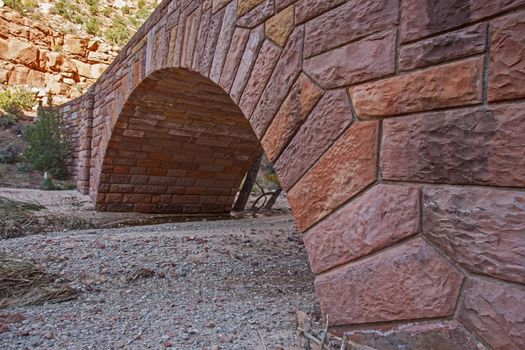 Stone Bridge on Zion Boulevard, Zion National Park. Utah