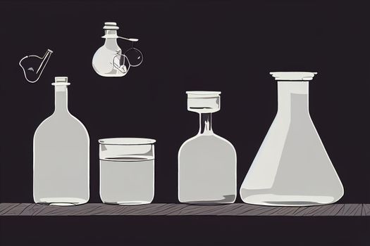 Chemists ,Cartoon illustration V2 High quality 2d illustration