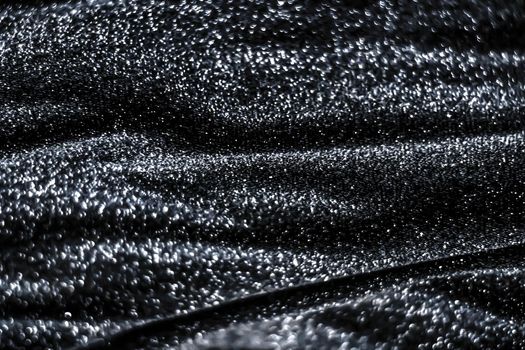 Luxe glowing texture, night club branding and New Years party concept - Silver holiday sparkling glitter abstract background, luxury shiny fabric material for glamour design and festive invitation