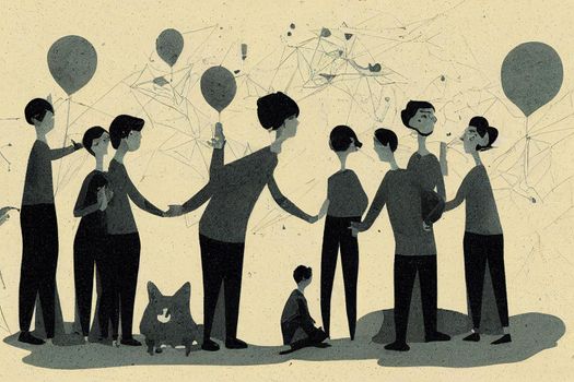 Community and Social Service Specialists, All Other ,Toon illustration V1 High quality 2d illustration