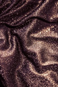 Luxe glowing texture, night club branding and New Years party concept - Copper holiday sparkling glitter abstract background, luxury shiny fabric material for glamour design and festive invitation