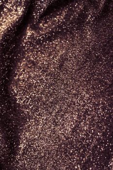 Luxe glowing texture, night club branding and New Years party concept - Copper holiday sparkling glitter abstract background, luxury shiny fabric material for glamour design and festive invitation