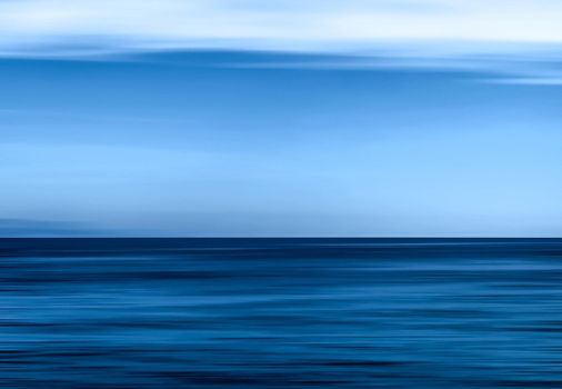 Coastal art, holiday destination and luxury travel concept - Abstract ocean wall decor background, long exposure view of dreamy mediterranean sea coast