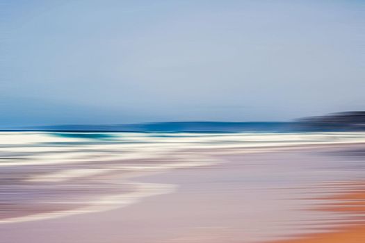 Coastal art print, holiday destination and luxury travel concept - Abstract sea background, long exposure view of dreamy ocean coast in summer