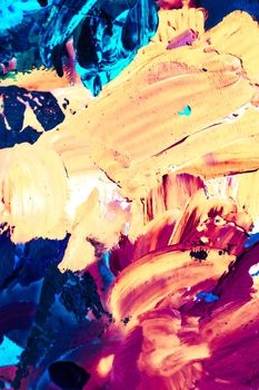 Painted texture, artistic backdrop and modern painting concept - Abstract acrylic paint strokes, art brush flatlay background