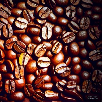 coffee beans illustration. coffee illustration