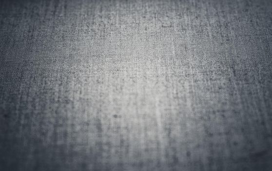 Textile material, natural surface and vintage decor texture concept - Decorative gray linen fabric textured background for interior, furniture design and art canvas backdrop