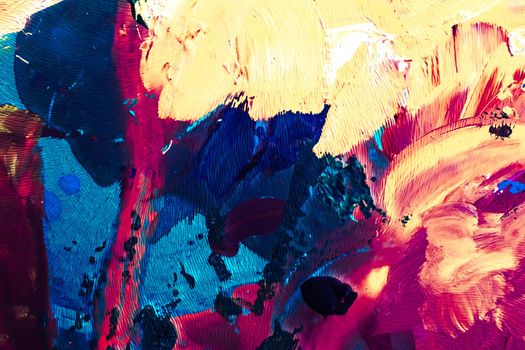 Painted texture, artistic backdrop and modern painting concept - Abstract acrylic paint strokes, art brush flatlay background
