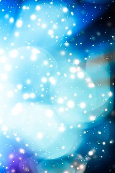 Sparkling bokeh, overlay design and cosmos texture concept - Abstract cosmic starry sky lights and shiny glitter, luxury holiday background