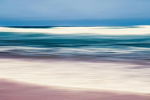 Coastal art print, holiday destination and luxury travel concept - Abstract sea background, long exposure view of dreamy ocean coast in summer