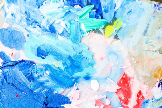 Painted texture, artistic backdrop and modern painting concept - Abstract acrylic paint strokes, art brush flatlay background