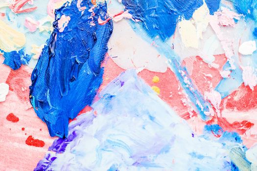 Painted texture, artistic backdrop and modern painting concept - Abstract acrylic paint strokes, art brush flatlay background