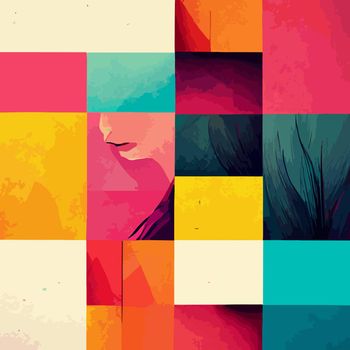 abstract geometric background. colorful geometric illustration