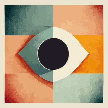 eye pattern geometry background. abstract geometric background. colorful geometric illustration