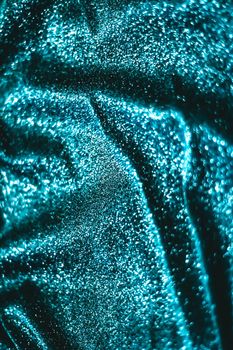 Luxe glowing texture, night club branding and New Years party concept - Emerald holiday sparkling glitter abstract background, luxury shiny fabric material for glamour design and festive invitation