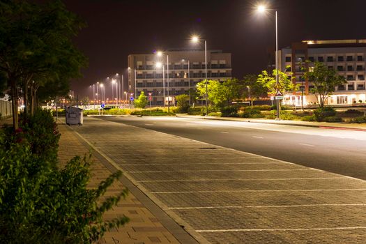 Shot of a night street
