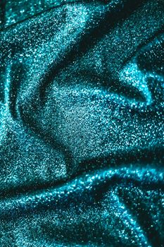 Luxe glowing texture, night club branding and New Years party concept - Emerald holiday sparkling glitter abstract background, luxury shiny fabric material for glamour design and festive invitation