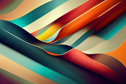 abstract flat colorful stripes geometric background, neural network generated art. Digitally generated image. Not based on any actual scene or pattern.