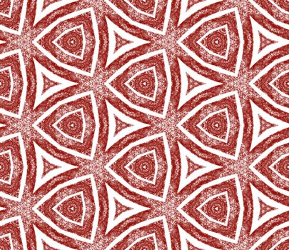 Chevron stripes design. Maroon symmetrical kaleidoscope background. Geometric chevron stripes pattern. Textile ready grand print, swimwear fabric, wallpaper, wrapping.