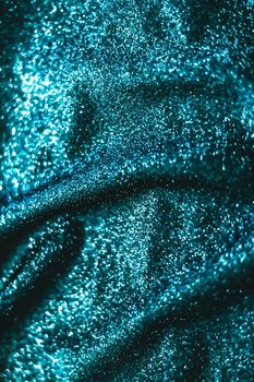 Luxe glowing texture, night club branding and New Years party concept - Emerald holiday sparkling glitter abstract background, luxury shiny fabric material for glamour design and festive invitation