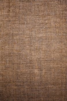 Textile material, natural surface and vintage decor texture concept - Decorative brown linen fabric textured background for interior, furniture design and art canvas backdrop