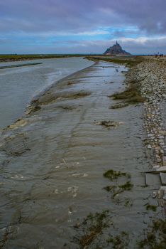 France Mont Saint Michel Image. Shooting Location: France, Normandy Region