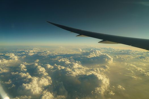 Image of sea area seen from the plane. Shooting Location: Yokohama-city kanagawa prefecture
